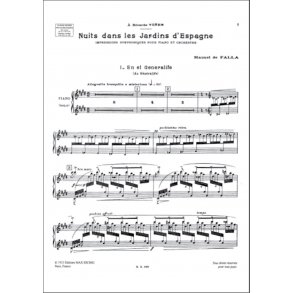 Nuits Jardins..Partie De Piano Soliste